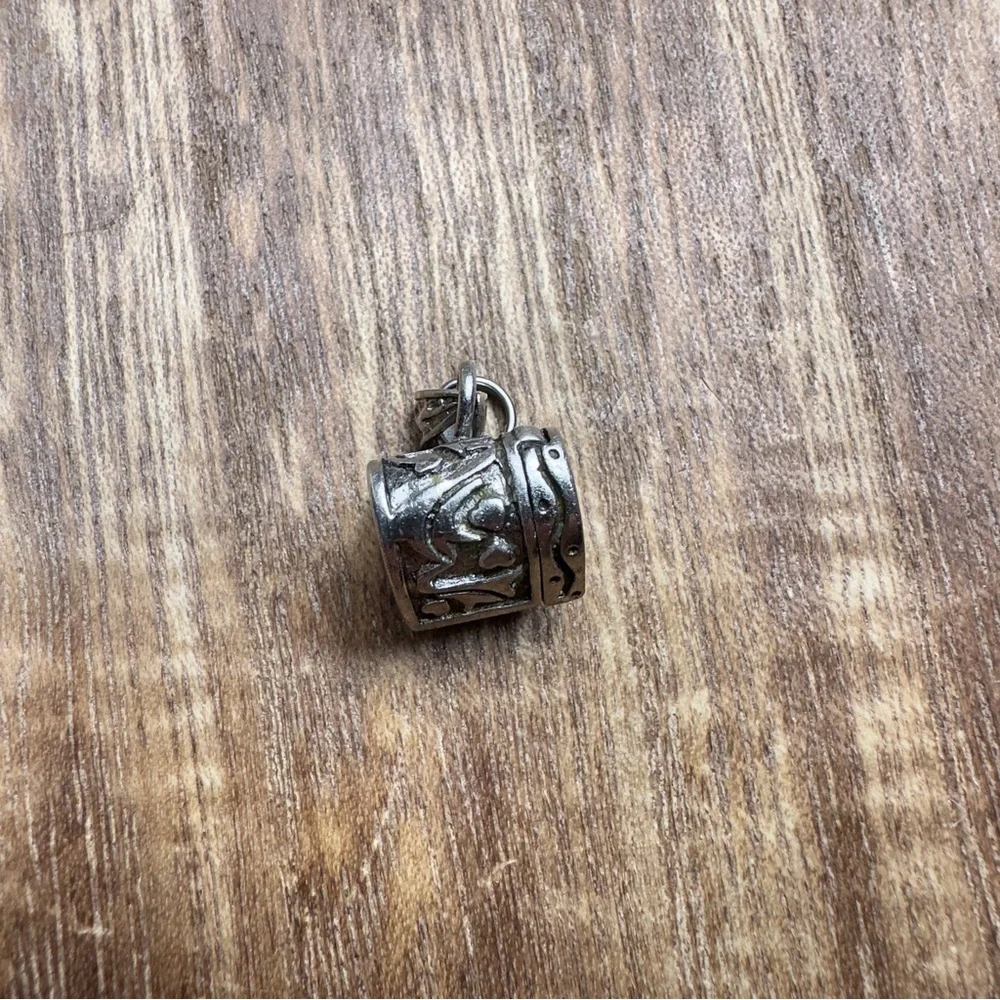 Necklace heart Pendant MARKED aa 925 Trinket Charm Locket Box sterling silver - Picture 6 of 7